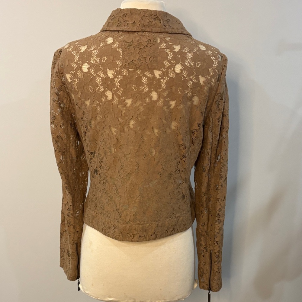 Banana Republic Bomber Jacket Brown Small Evening Everyday - Picture 2 of 4